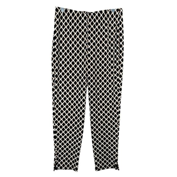 Chicos Travelers Ankle Pants 1 Pull On Slinky Wrinkle Free Moroccan Tile Resort - Picture 1 of 11